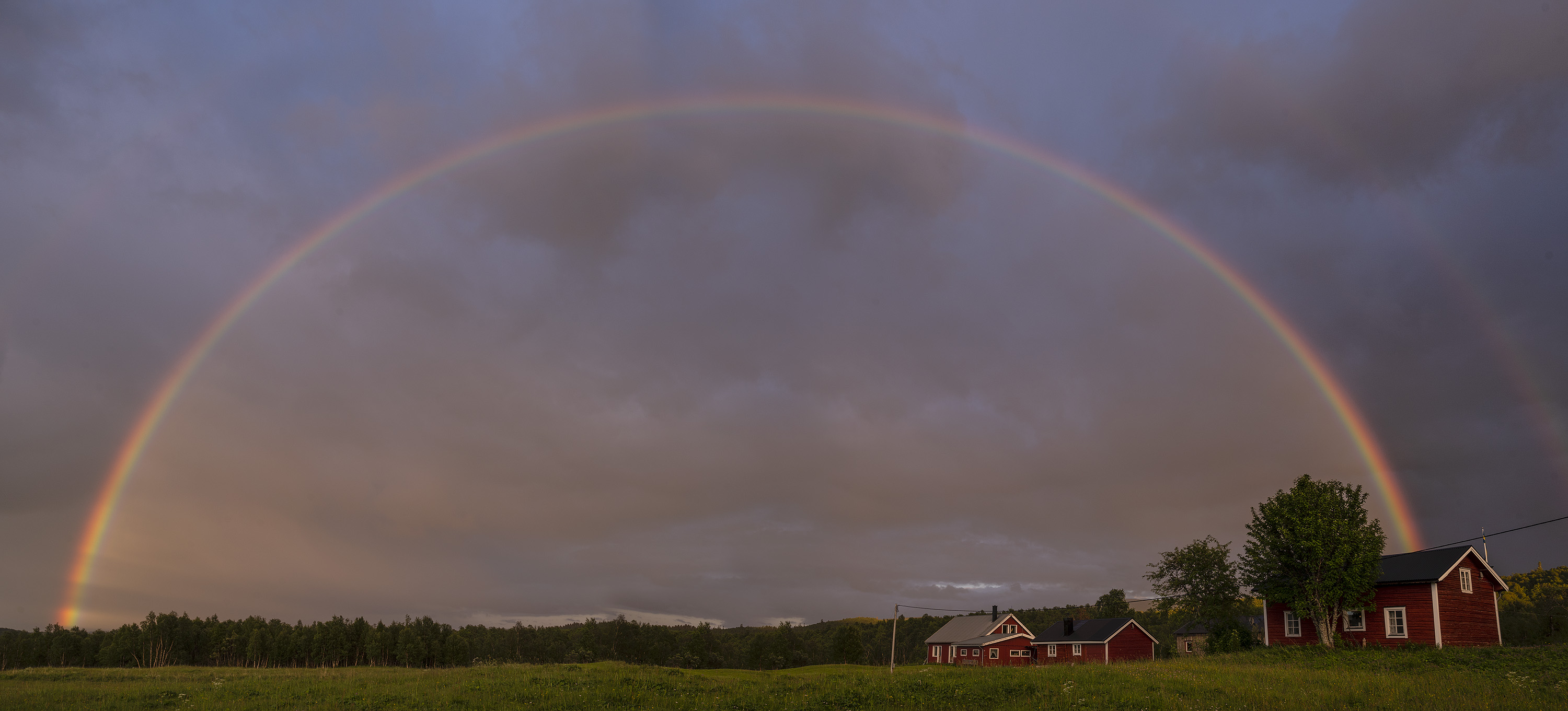 Dobbelt regnbue, Tnndalen, Sverige