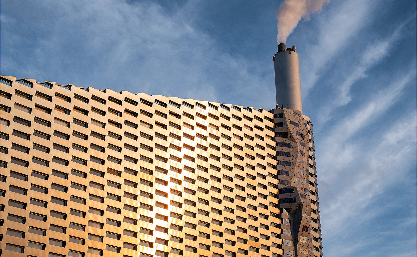 Klatring i solnedgangen, Amager Bakke