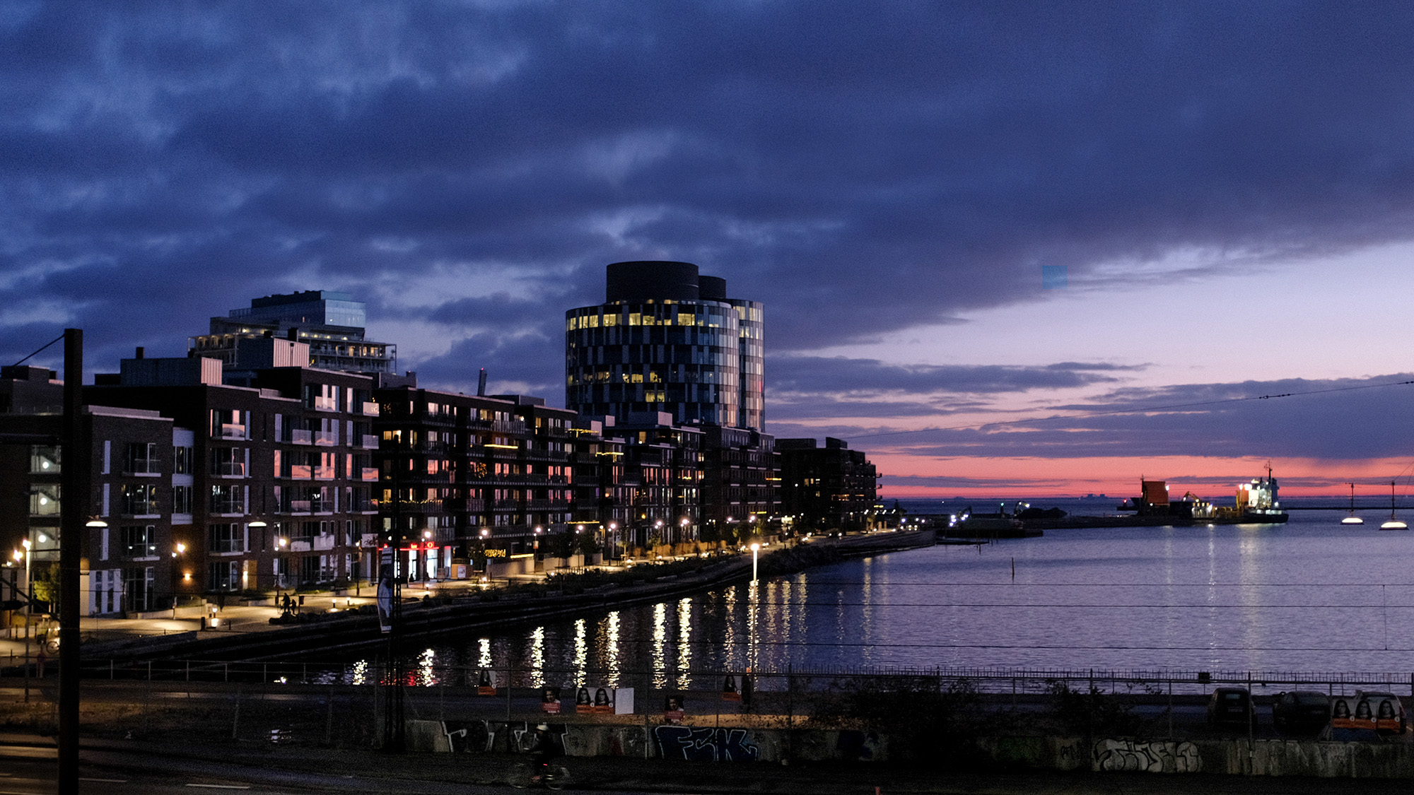 Nordhavn skumring, København Nordhavn skumring