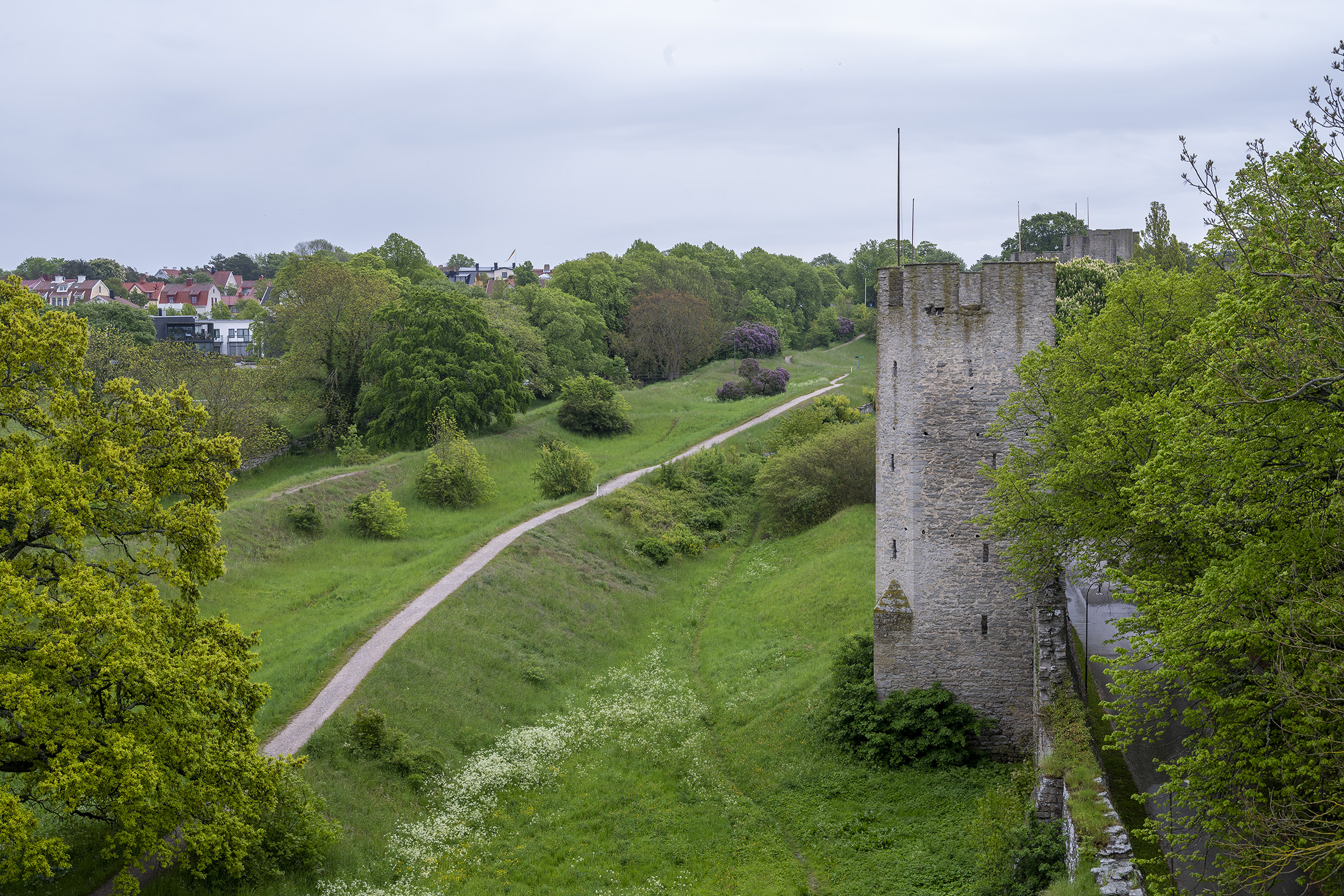 Detalje af bymuren, Visby