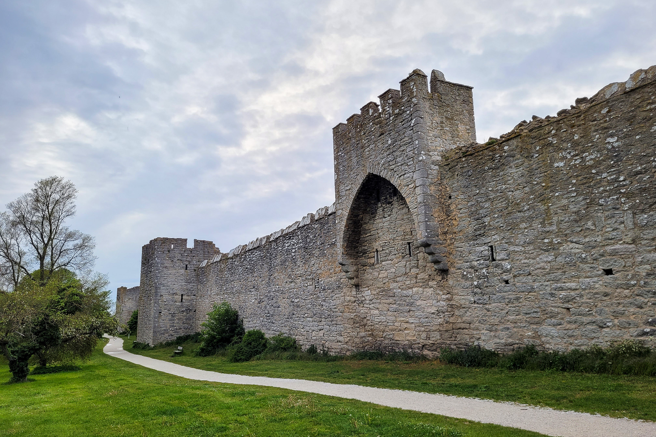 Den imponerende bymur, Visby